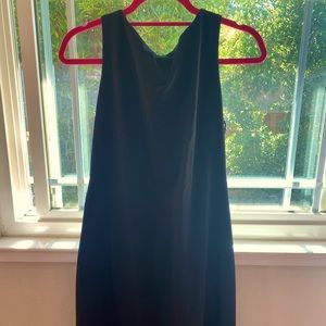 Black dress with a zipper back